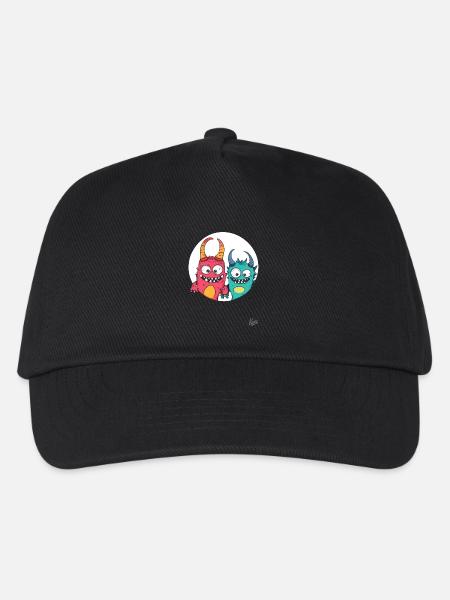 Lustige Monster-Freunde - Kinder Basecap - Schwarz