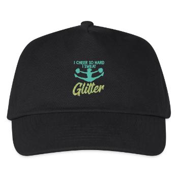 J’applaudis si fort que je transpire paillettes pom-pom girl cheerl - Casquette de baseball Enfant - noir - Devant