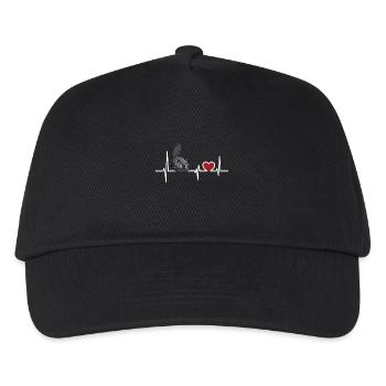 Biber - Kinder Basecap - Schwarz - Vorne