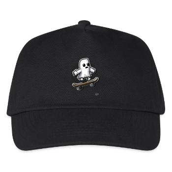 Skateboard drôle fantôme - Casquette de baseball Enfant - noir - Devant