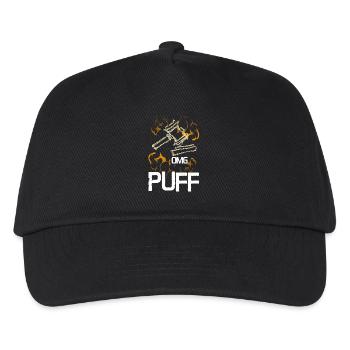 Omg Puff Gichter Hammer vintage - Kinder Basecap - Schwarz - Vorne