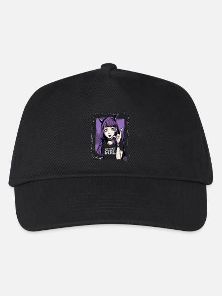 Süß und Cool: Gothic-Girl - Kinder Basecap - Schwarz