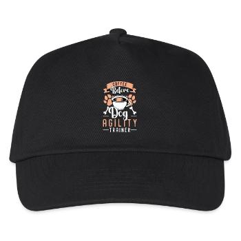 Dog Agility Coffee Agility Training Coffee Lover - Kinder Basecap - Schwarz - Vorne