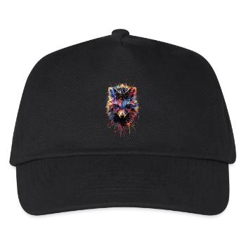 Igel - Kinder Basecap - Schwarz - Vorne
