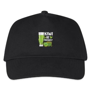 Kiwi be friends für einen Limonadenstand - Kinder Basecap - Schwarz - Vorne