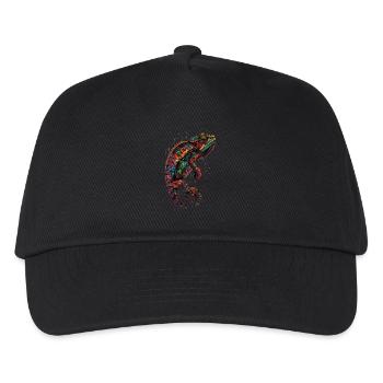 Chamäleon - Kinder Basecap - Schwarz - Vorne