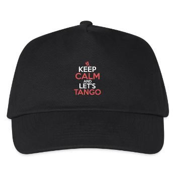 Keep Calm And Let's Tango Latin Music Tango Dance - Kinder Basecap - Schwarz - Vorne