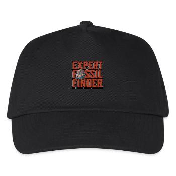 Fossil Hunter Expert Fossil Finder Paleontologist - Kinder Basecap - Schwarz - Vorne