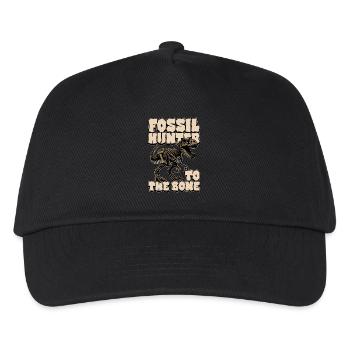 Fossil Hunter To The Bone Loves Fossil Collecting - Kinder Basecap - Schwarz - Vorne