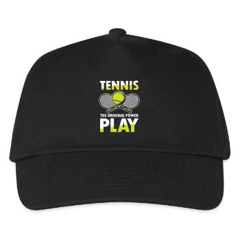 Tennis The Power Play - Kinder Basecap - Schwarz - Vorne