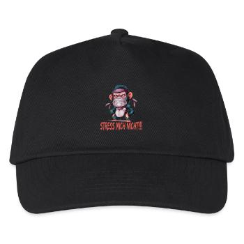 Stress Mich Nicht Gorilla - Kinder Basecap - Schwarz - Vorne
