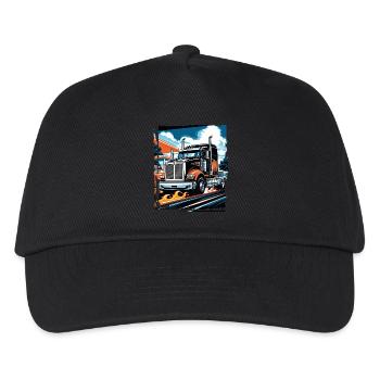 Burnin' Down Truck LIFE Trucker - Kinder Basecap - Schwarz - Vorne