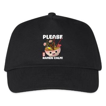 S’il vous plaît Ramen Calm Funny Noodles Cuisine japonaise - Casquette de baseball Enfant - noir - Devant