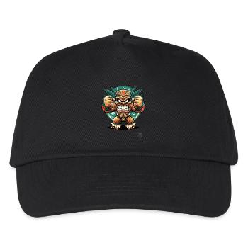 Angry Mayan Aztec Jungle Tiki God - Kids’ Baseball Cap - black - Front
