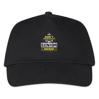Senior Don't Forget My Discount - Gifts Senior - Kids’ Baseball Cap - black - Front