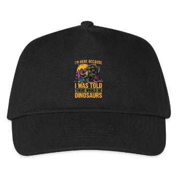 Paleontology I'm Here Because I Was Fossil Hunter - Kids’ Baseball Cap - black - Front