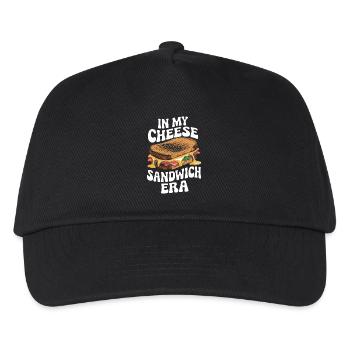 In Meiner Käse-Sandwich-Ära Nationaler - Kinder Basecap - Schwarz - Vorne