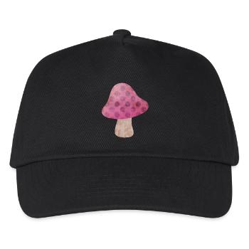 Mushroom Autumn Fairy Tale Dots Woodland Nursery - Kids’ Baseball Cap - black - Front