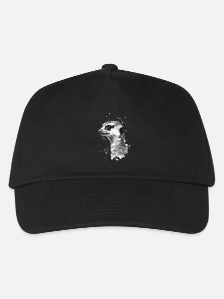 Erdmännchen - Kinder Basecap - Schwarz