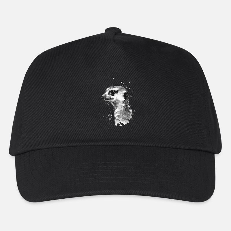 Erdmännchen - Kinder Basecap - Schwarz
