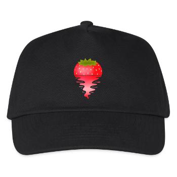 Sunset Strawberry - Kinder Basecap - Schwarz - Vorne