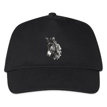 Âne - Casquette de baseball Enfant - noir - Devant