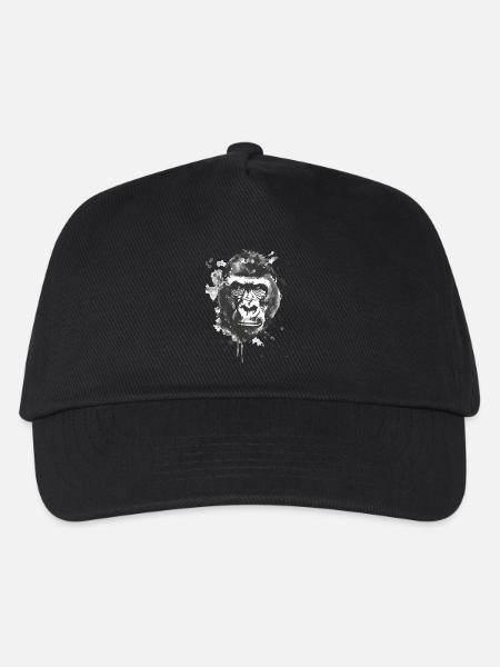 Gorilla - Kinder Basecap - Schwarz
