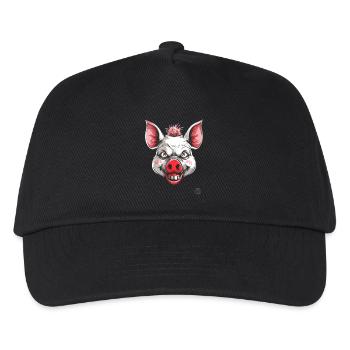 Cochon blanc effrayant psycho horreur - Casquette de baseball Enfant - noir - Devant