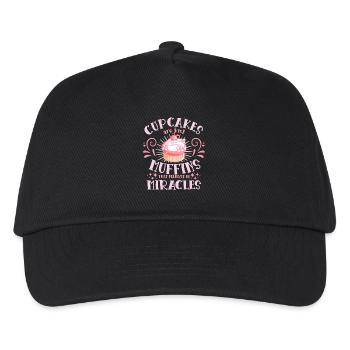 Pâtissier Muffins Cru Miracles Cadeau - Casquette de baseball Enfant - noir - Devant