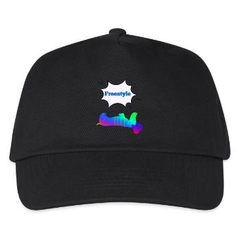 Freestyle Dackel - Kinder Basecap - Schwarz - Vorne