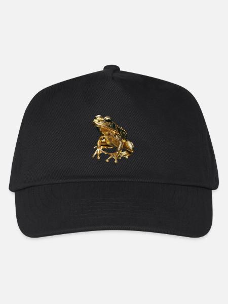 Frosch - Kinder Basecap - Schwarz