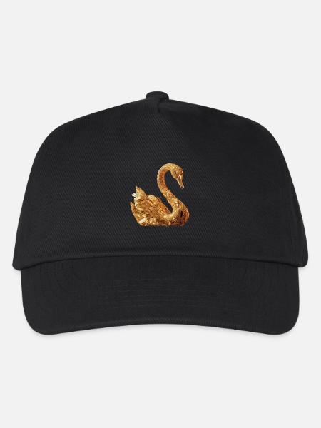 Schwan - Kinder Basecap - Schwarz