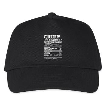 Chief Engineer Chief Engineer Nutrition Facts - Kids’ Baseball Cap - black - Front