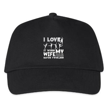 Baton Twirling Lets Me Practice Baton Twirling - Kids’ Baseball Cap - black - Front