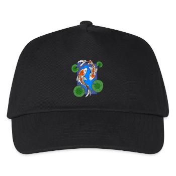 Koi Fische - Kinder Basecap - Schwarz - Vorne