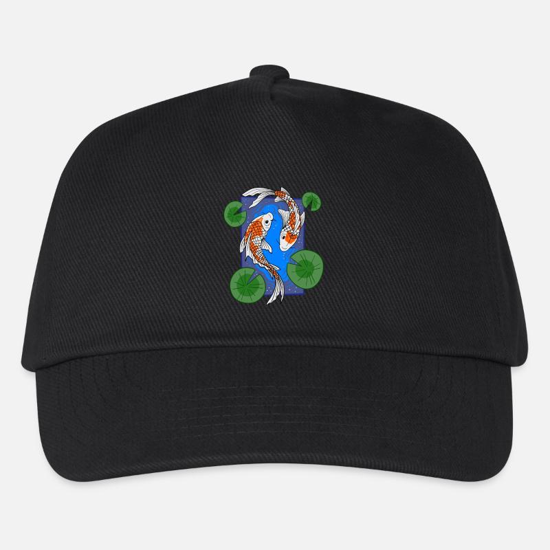 Koi Fische - Kinder Basecap - Schwarz