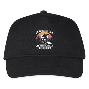 Snowboarder Disant Papa Snowboard Cadeau - Casquette de baseball Enfant - noir - Devant