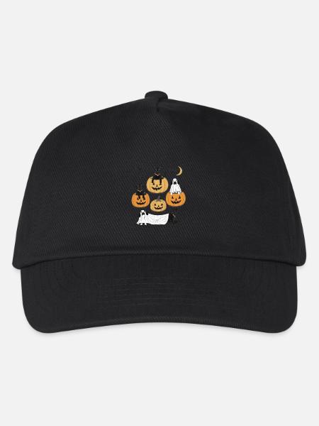 Lustige Hunde Halloween - Kinder Basecap - Schwarz