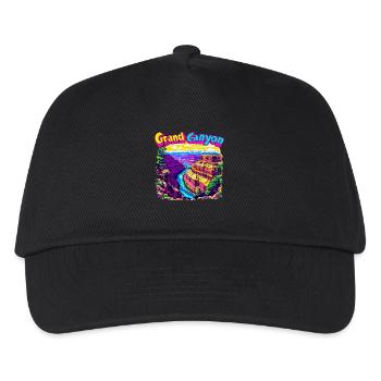 Erkunden Landschaft Schönheit des Grand Canyon - Kinder Basecap - Schwarz - Vorne