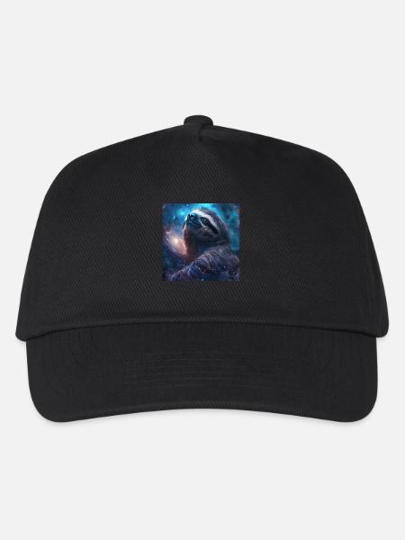 Faultier - Kinder Basecap - Schwarz