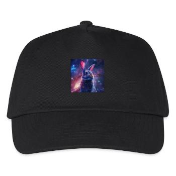 Kaninchen - Kinder Basecap - Schwarz - Vorne