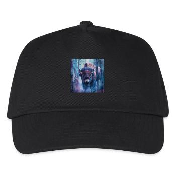 Bison - Casquette de baseball Enfant - noir - Devant