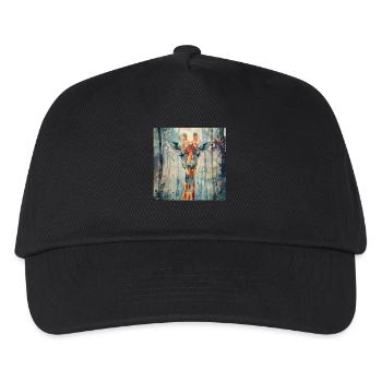 Giraffe - Kinder Basecap - Schwarz - Vorne
