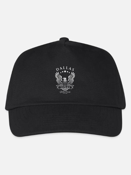 Dallas Texas Amerikanischer Vintage Adler - Kinder Basecap - Schwarz