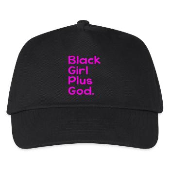 Black Girl Plus God - Kinder Basecap - Schwarz - Vorne