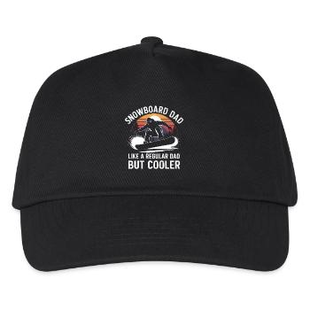 Snowboarder Disant Papa Snowboard Cadeau - Casquette de baseball Enfant - noir - Devant