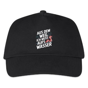 Aus dem Weg, ich muss aufs Wasser - Kinder Basecap - Schwarz - Vorne