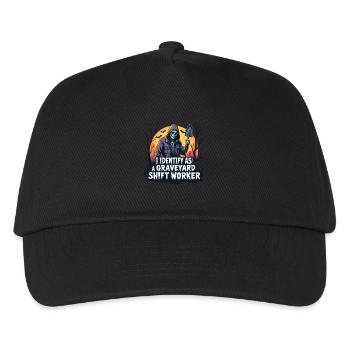 I Identify As A Graveyard Shift Worker - Kids’ Baseball Cap - black - Front