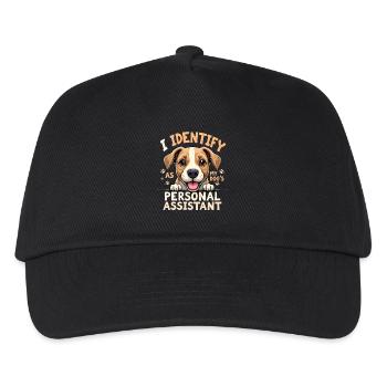 Funny Dog Art Dog Owner Dog Assistant - Kids’ Baseball Cap - black - Front