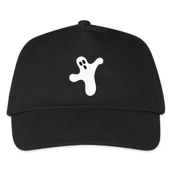 Halloween T-shirt Gespenst spooky cute shirt - Kinder Basecap - Schwarz - Vorne